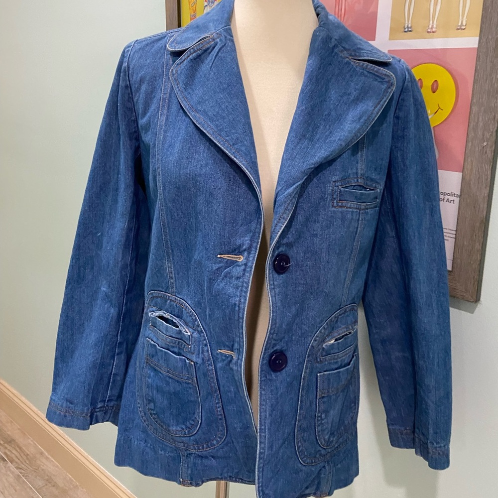 Vintage 1970’s denim blazer size small